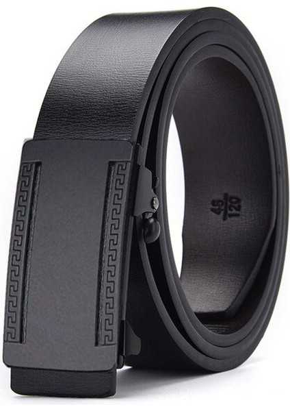 Sığır Derisi MEN39S Kemer Iç Giyim Dişsiz Otomatik Tokalı Kemer MEN39S Moda Tüm Maç Iş Pantolon Erkek Kemerleri Erkekler Için (Yurt Dışından)