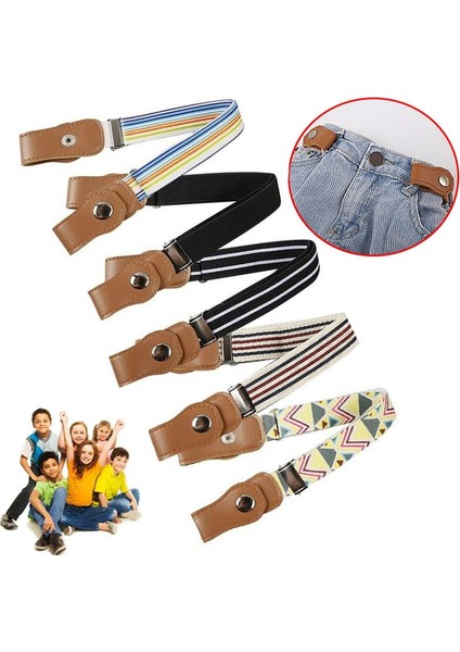 Tokasız Elastik Kemer Çocuk Için Hiçbir Toka Esnek Kemer Çocuklar Için Yürümeye Başlayan Çocuklar Ayarlanabilir Erkek Klasik Yumuşak Kot Pantolon Kemerleri (Yurt Dışından) fiyatları