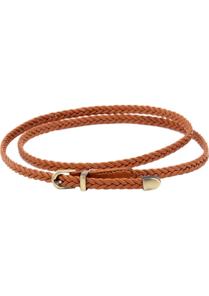 Yeni El Dokuma Kemer Kadın Pin Toka Retro Rahat Vahşi Ince Kemer Bel Halat Dekorasyon Deve Rengi (Yurt Dışından) modelleri