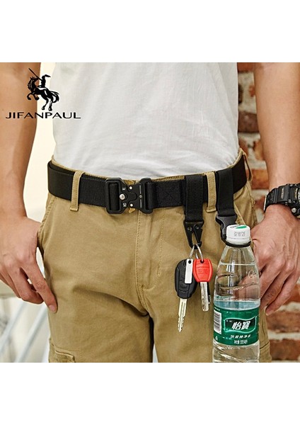 Jifanpaul Kemer Erkekler Açık Avcılık Metal Taktik Kemer Çok Fonksiyonlu Alaşım Toka Yüksek Kaliteli Deniz Piyadeleri Kanvas Kemer Erkekler Için (Yurt Dışından) fırsatları