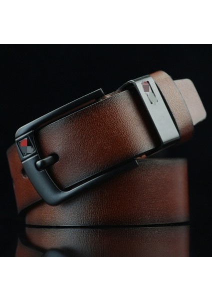 Kore 90 S Yüksek Kaliteli Deri Kemer Tokası Lüks Tasarımcı Marka Adam Cowskin Moda Kayış Erkek Kot Kemer Erkekler Için Kovboy Erkek (Yurt Dışından)