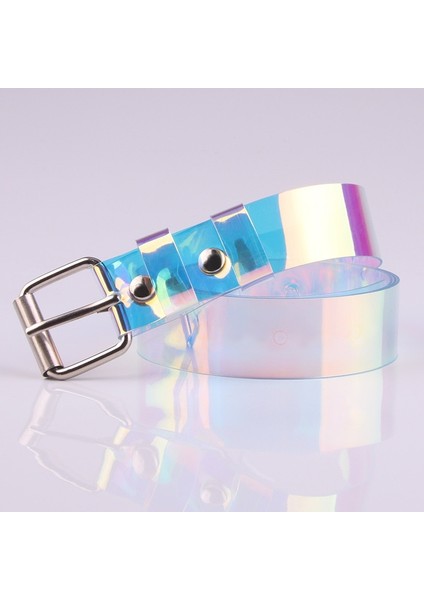 Moda Şeffaf Kadın Kemer Lazer Holografik Şeffaf Pin Toka Geniş Bel Bantları Kemer Görünmez Punk Bel Kemeri 2021 Yeni (Yurt Dışından) fiyatları