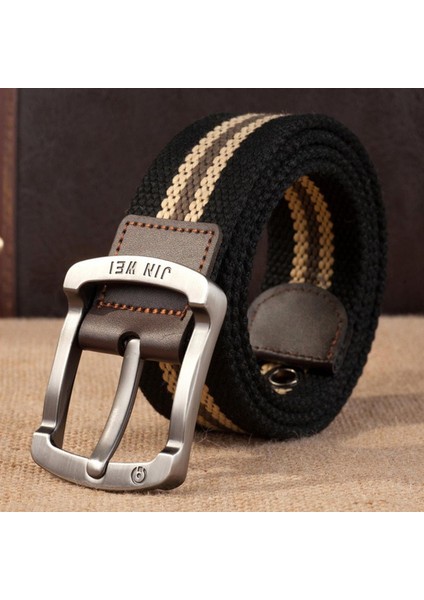 MEN39S Kanvas Kemer Polyester Örgülü Açık Eğlence Pantolon Kemeri 110-140 Uzunlukta 3.8cm Genişlik PWD001 (Yurt Dışından)