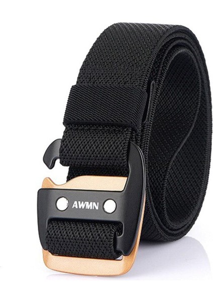 Moda Streç Taktik Kemer Pas Geçirmez Metal Tutuşunu Toka Güçlü Naylon Açık Çalışma Spor Kemer Kot Kemer (Yurt Dışından)
