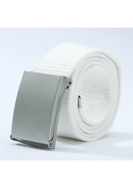 Moda Yeni Unisex Pantolon Kemerler Kanvas Kemer Tokası Erkek Kadın Erkek Kot Kemerler Şeker Renkler En KALITELI110CM Lüks Kemerler (Yurt Dışından)