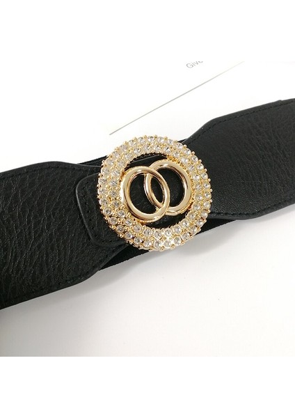 Parlak Rhinestone Elastik Kemerler Kadınlar Için Yüksek Kalite Lüks Marka Kadın Geniş Streç Kuşak Bel Korse Kemer Ceket (Yurt Dışından) modelleri