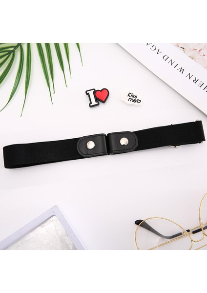 Kadın Kemer Tokası Olmayan Bel Kot Pantolon Hiçbir Toka Streç Elastik Bel Kemerleri Erkekler Kadınlar Için Görünmez Kemer Dropshipping (Yurt Dışından)