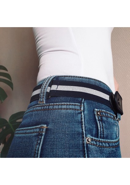 Kadın Kemer Tokası Olmayan Bel Kot Pantolon Hiçbir Toka Streç Elastik Bel Kemerleri Erkekler Kadınlar Için Görünmez Kemer Dropshipping (Yurt Dışından) indirimleri