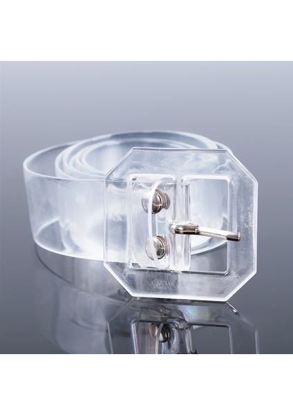 Moda Şeffaf Kadın Kemer Temizle Kare Pin Geniş Bel Bantları Bayanlar Kemer Görünmez Punk Bel Kemeri (Yurt Dışından) modelleri