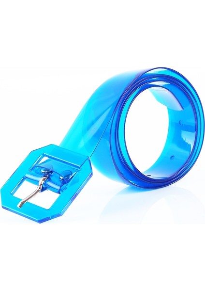 Moda Şeffaf Kadın Kemer Temizle Kare Pin Geniş Bel Bantları Bayanlar Kemer Görünmez Punk Bel Kemeri (Yurt Dışından) indirimleri