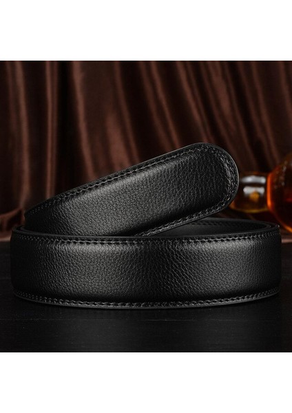 Marka Hiçbir Toka 3.0 cm Genişliğinde Hakiki Otomatik Kemer Vücut Kayışı Tokasız Kemerler Erkekler Kaliteli Erkek Kemerler 3.5 cm (Yurt Dışından)