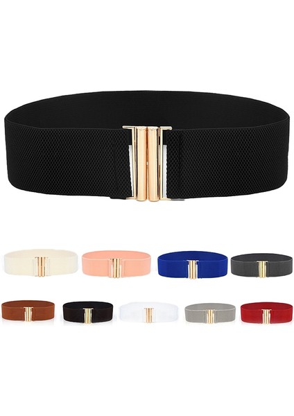 Kadın Kemer Streç Sıska Elastik Geniş Ceinture Korse Kravat Sarma Bel Yumuşak Vintage Femme Kırmızı Siyah Mavi Elbise Kemer Aksesuarları (Yurt Dışından)