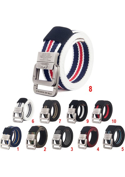 Loveshopping* Erkek Çift Halkalı Tokalı Kemer Naylon Kanvas Kemer Gençlere Yönelik Kanvas Kemer (Yurt Dışından) fiyatları