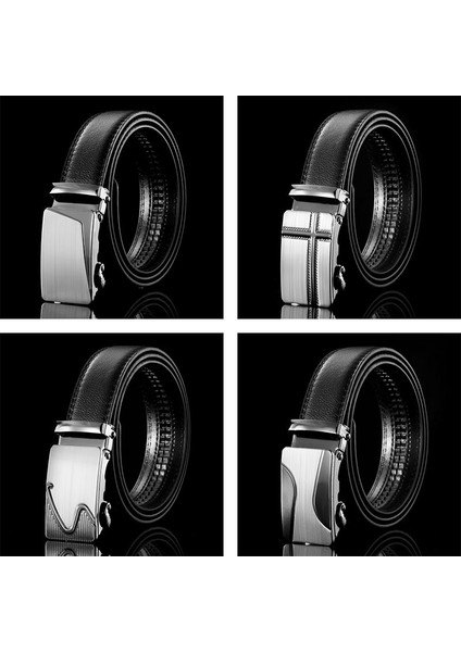 Moda Erkek Iş Tarzı Kemer Siyah Kayış Erkek Kemer Otomatik Tokalı Kemerler Erkekler Için En Kaliteli Kuşak Kemerler Kot (Yurt Dışından) fırsatları