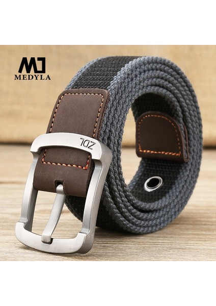 Medyla Kanvas Kemer Açık Taktik Kemer Unisex Yüksek Kaliteli Kanvas Kemerler Kot Erkek Lüks Rahat Sapanlar Ceintures (Yurt Dışından) fiyatları