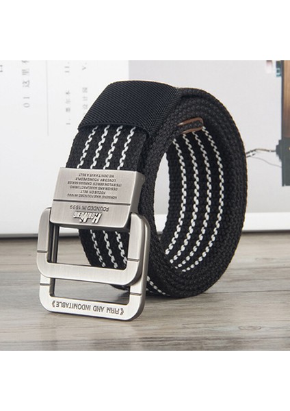 Loveshopping* Erkek Çift Halkalı Tokalı Kemer Naylon Kanvas Kemer Gençlere Yönelik Kanvas Kemer (Yurt Dışından) indirimleri