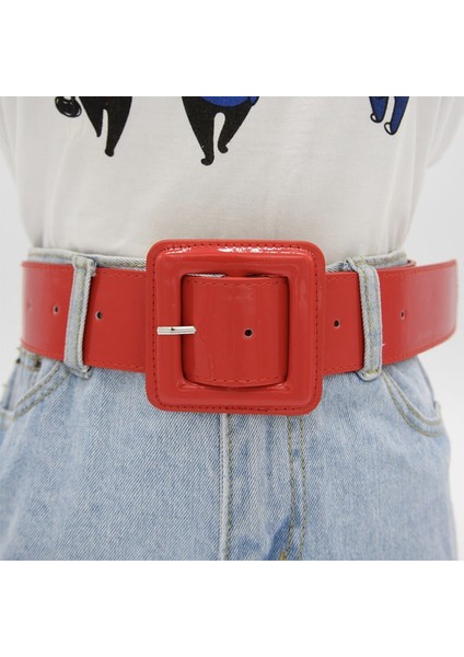 Moda Artı Boyutu Kemer Bayanlar Bel Kemerleri Kadınlar Için Yüksek Kaliteli Parlak Rugan Ceinture Femme Korse Ceket Kemer (Yurt Dışından)