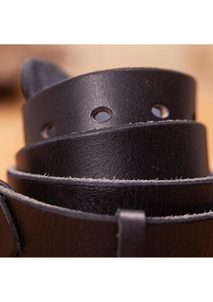 MEN39S Kemer Deri Kemer Erkekler Erkek Hakiki Deri Kayış Kahverengi Deri Kemer Erkekler Için Pin Toka Vintage Kot Cintos Masculinos (Yurt Dışından)