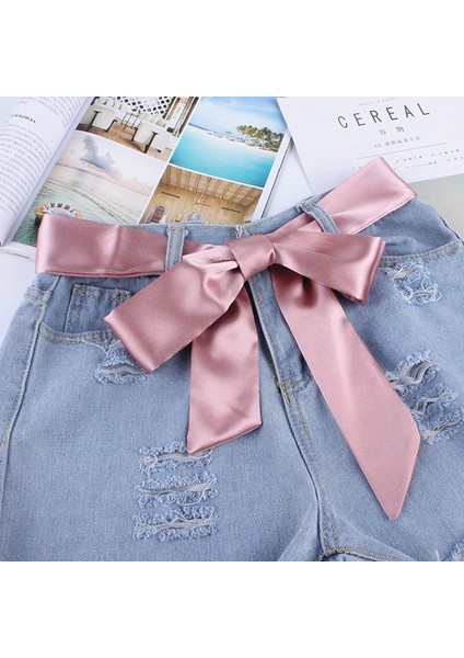 Kadın Moda Geniş Bel Kumaş Kemerler Bayanlar Ipek Eşarp Katı Şerit Düğüm Halat Elbiseler Ceinture Femme (Yurt Dışından) fiyatları