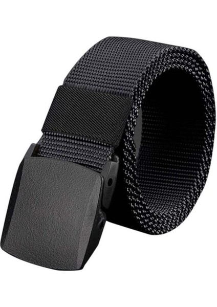 Moda MEN39S Hiçbir Metal Plastik Toka Kanvas Açık Kemerler Rahat Kot Kemer Nefes Alabilir Aşınmaya Dayanıklı Kemer (Yurt Dışından)
