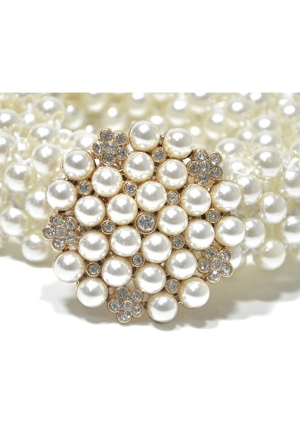 Kadınlar Için Kemerler Yeni Kadın Inci Elastikleştirilmiş Bel Zinciri Su Matkap Kakma Inci Elastik Lüks Moda Elbise Aksesuarları (Yurt Dışından) modelleri