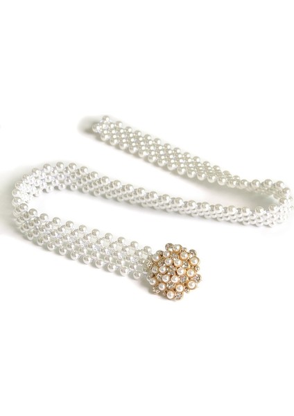 Kadınlar Için Kemerler Yeni Kadın Inci Elastikleştirilmiş Bel Zinciri Su Matkap Kakma Inci Elastik Lüks Moda Elbise Aksesuarları (Yurt Dışından) fırsatları