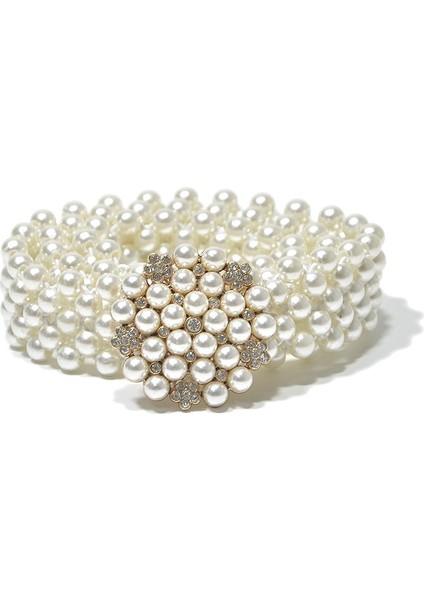 Kadınlar Için Kemerler Yeni Kadın Inci Elastikleştirilmiş Bel Zinciri Su Matkap Kakma Inci Elastik Lüks Moda Elbise Aksesuarları (Yurt Dışından) indirimleri