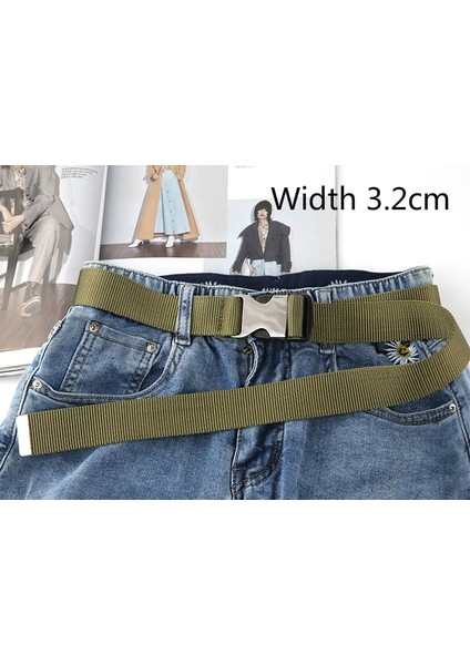 Plastik Toka Kanvas Uzun Kemer Kadınlar Için Siyah Kırmızı Beyaz Kadın Bel Kemeri Kayışı Kız Kot Pantolon Kemer Ceinture Femme (Yurt Dışından) fiyatları