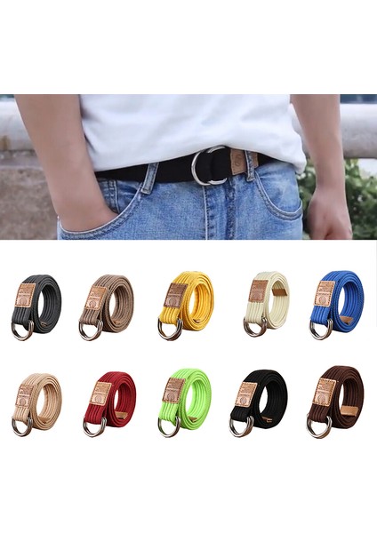 Loveshopping* Çift Halkalı Tokalı Kemer Naylon Kanvas Kemer Gençlere Yönelik Kanvas Kemer (Yurt Dışından) fiyatları