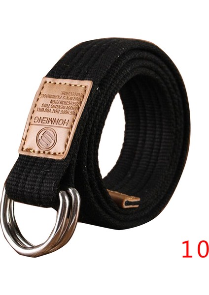 Loveshopping* Çift Halkalı Tokalı Kemer Naylon Kanvas Kemer Gençlere Yönelik Kanvas Kemer (Yurt Dışından) fırsatları