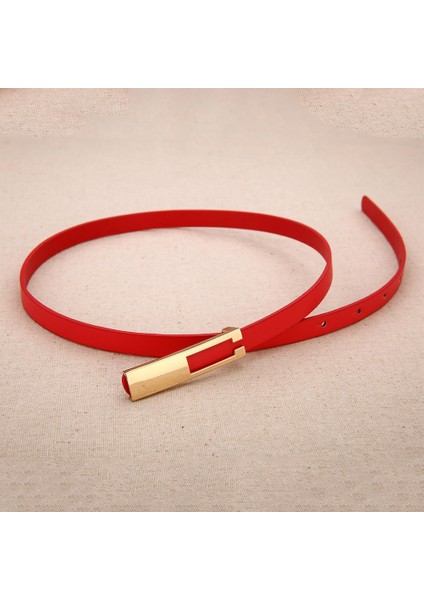 Lüks Metal Toka Ince Kemer Klasik Vahşi Moda Kadın Minimalist Kemer Sapanlar Giyim Elbise Aksesuarları (Yurt Dışından) modelleri