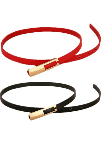 Lüks Metal Toka Ince Kemer Klasik Vahşi Moda Kadın Minimalist Kemer Sapanlar Giyim Elbise Aksesuarları (Yurt Dışından) fırsatları