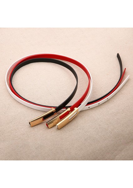 Lüks Metal Toka Ince Kemer Klasik Vahşi Moda Kadın Minimalist Kemer Sapanlar Giyim Elbise Aksesuarları (Yurt Dışından) indirimleri