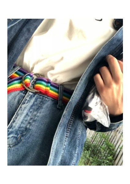 Moda Uzun Bel Kadınlar Için Lady Pretty Tuval Trendy Gökkuşağı Renkleri Ince Sıska Bel Kemeri Elbise Aksesuarı Elbise Hediye (Yurt Dışından) fırsatları