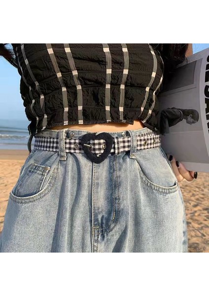 Kawaii Prenses Kot Yeni Sevgiliye Toka Ayarlanabilir Bayanlar Renkli Dekorasyon Sevimli Kalp Kemer Punk Kore Yaz Y2K Kemer (Yurt Dışından) fiyatları