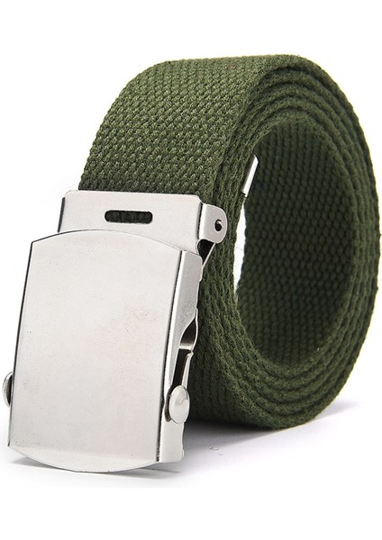 Moda MEN39S Kemerler Kanvas Kemer Aşınmaya Dayanıklı Askeri Kemerler Rahat Kot Kemer Unisex Açık Eğitim Kemer Metal Kemerler (Yurt Dışından) fırsatları