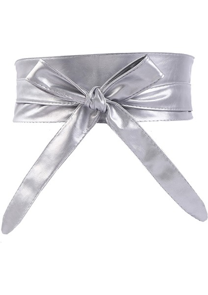 Moda Bayanlar Pu Deri Yumuşak Lüks Kuşak Bel Mühür Kadın Süper Uzun Tüm Maç Yay Düğüm Geniş Kemerler Giyim Aksesuarları (Yurt Dışından) fiyatları