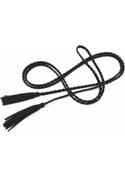 Moda Tasarımcısı El Örgüsü Uzun Pu Deri Örgü Kemer Dize Band Püskül ile Kadınlar Kız Için Rahat Parti Elbise Kemerleri (Yurt Dışından) indirimleri