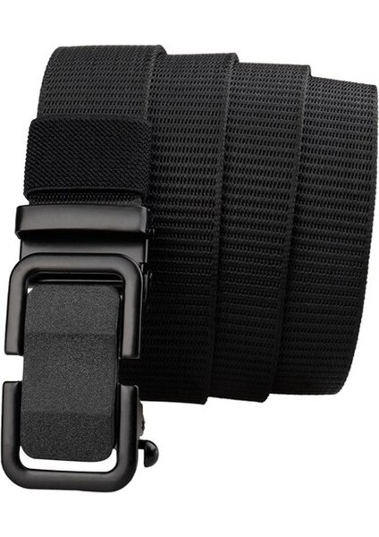 MEN39S Kemer Kanvas Yüksek Kaliteli Naylon Alaşım Toka Eğlence Sporları Konfor Kemer Bir Düğme Kilidini MEN39S ve 125 cm (Yurt Dışından)