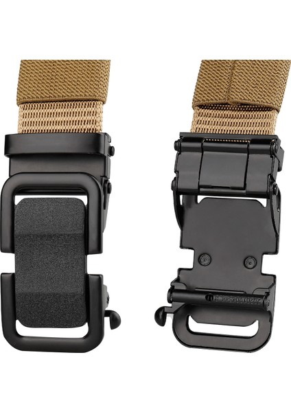 MEN39S Kemer Kanvas Yüksek Kaliteli Naylon Alaşım Toka Eğlence Sporları Konfor Kemer Bir Düğme Kilidini MEN39S ve 125 cm (Yurt Dışından) modelleri