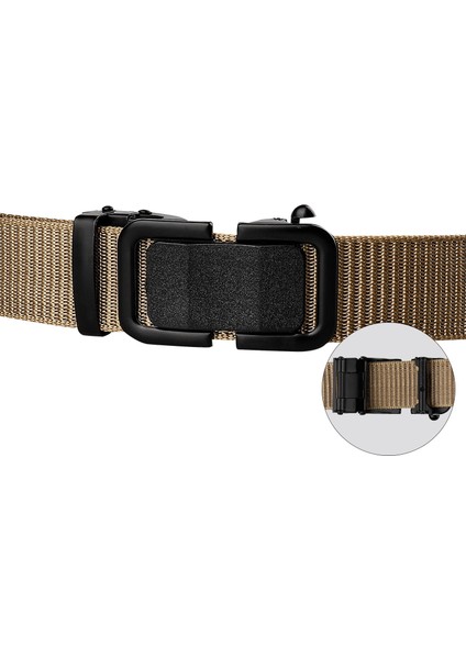 MEN39S Kemer Kanvas Yüksek Kaliteli Naylon Alaşım Toka Eğlence Sporları Konfor Kemer Bir Düğme Kilidini MEN39S ve 125 cm (Yurt Dışından) fırsatları