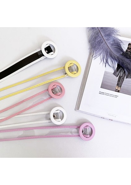 Moda Kemerler Kemer Kadın Şeffaf Pvc Kemer Beyaz Renk Yuvarlak Kare Şekilli Toka Moda Aksesuarları 105 cm (Yurt Dışından) modelleri