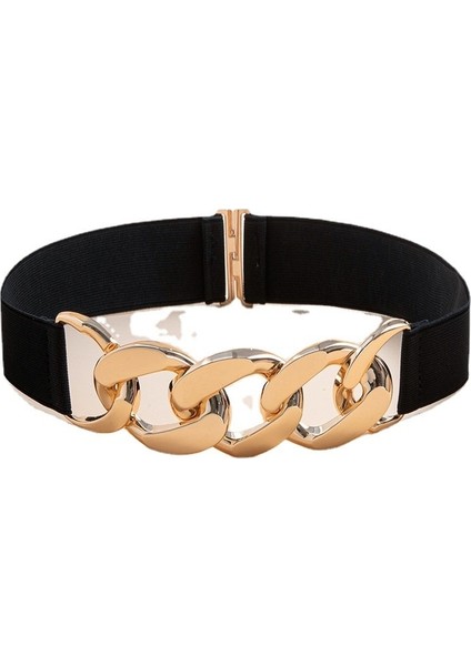 Lüks Altın Zincir Kemerler Kadınlar Için Elastik Metal Tokalı Kemerler Yüksek Kaliteli Elastik Dekoratif Kadın Kemeri Kadın Kemer (Yurt Dışından) modelleri