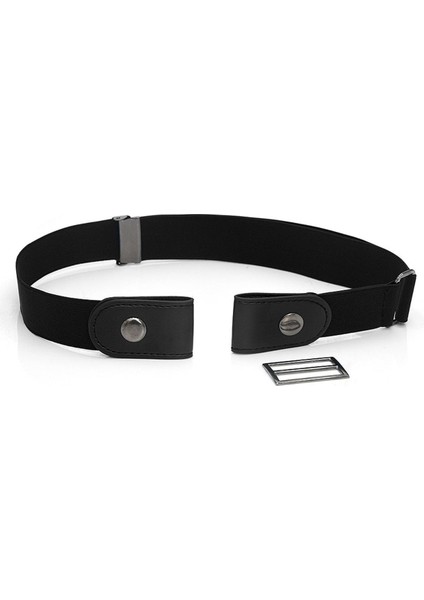 Kolay Kemer Tokası Olmadan Ücretsiz Erkek Kemerler Kadınlar Için Bel Ceinture Femme Elastik Streç Riem Kot Gizli Görünmez Gizli Çocuklar (Yurt Dışından)