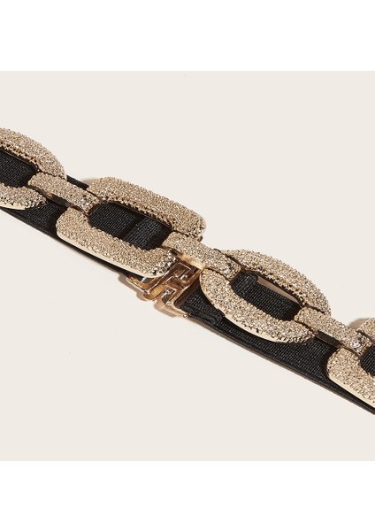 Kadınlar Için Elastik Kemer Altın Bağlantı Zinciri Buckel Ekleme Bel Elbise Gömlek Için Tiveteleskopik Kauçuk Konfeksiyon Çoklu Boyutlarıfashion (Yurt Dışından) fırsatları