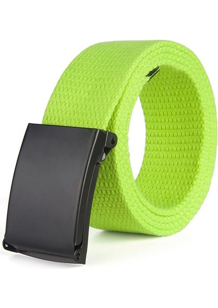 Moda Yeni Unisex Siyah Alaşım Toka Düz Renk Kanvas Kemer Erkekler Için Açık Spor Kot Kemer Nokta (Yurt Dışından) indirimleri