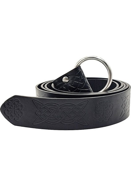 Ortaçağ Kabartmalı Viking Vegvisir Pu Deri O Kemer Retro Rönesans Şövalye Tokaları Kemer Deri Kemer Erkekler Kadınlar Için (Yurt Dışından)