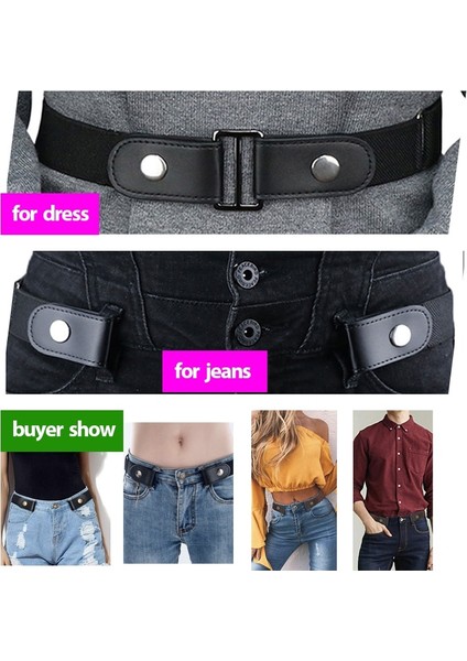 Kolay Kemer Erkekler Kadınlar Için Hiçbir Toka Elastik Kemerler Bel Kot Ceinture Femme Streç Elbise Kemer Hiçbir Sorun Gizli Kuşak (Yurt Dışından) fırsatları