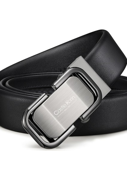 MEN39S Kemer Gerçek Dana Derisi Otomatik Toka Gençler Trend Yeni Alaşım Toka Hakiki Erkekler Için (Yurt Dışından)