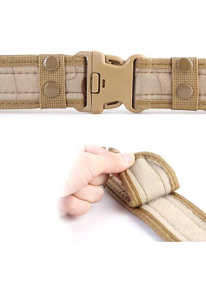 Loveshopping* Taktik Askeri Kanvas Kemer Erkekler Pratik Kamuflaj Kemer Plastik Toka (Yurt Dışından) fırsatları